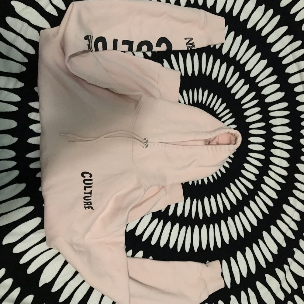 pink hoodie